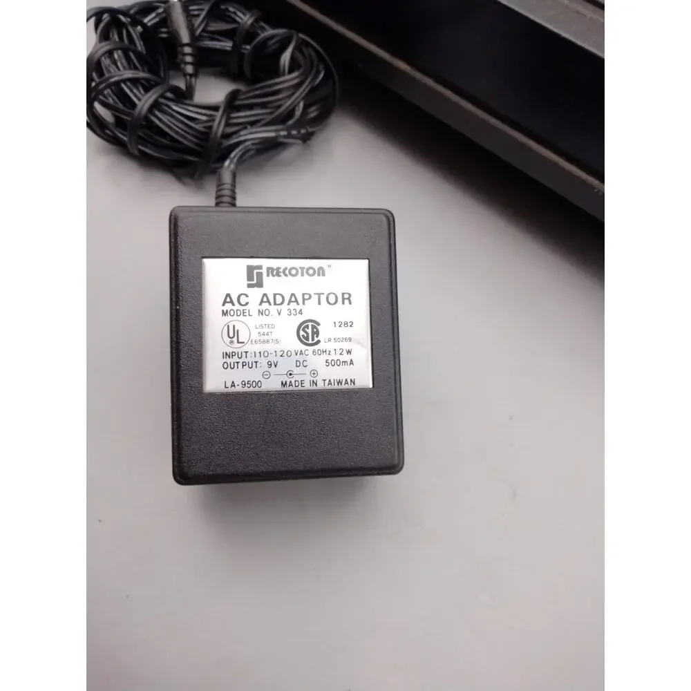 Atari 2600 4Switch Model black- Console power Supply untested